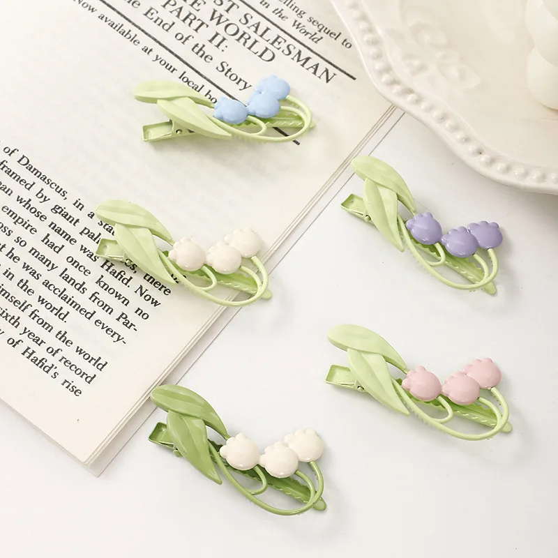 

2022 New Lily Of The Valley Alloy Hairpin Fashion Simple Flower Women's Headdress Small Fresh Girl Hair Accessories