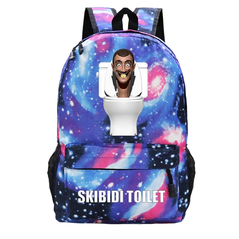 

Модная унитазная школьная сумка Skibidi для подростков, детский мультяшный портфель для книг для девочек и мальчиков, школьный ранец