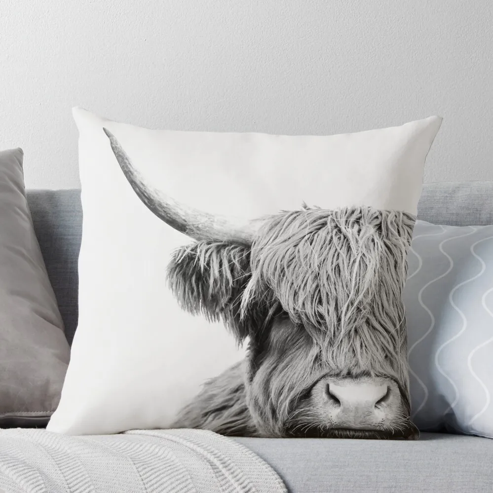 

Cool Cow Throw Pillow Couch Cushions Elastic Cover For Sofa Sitting Cushion