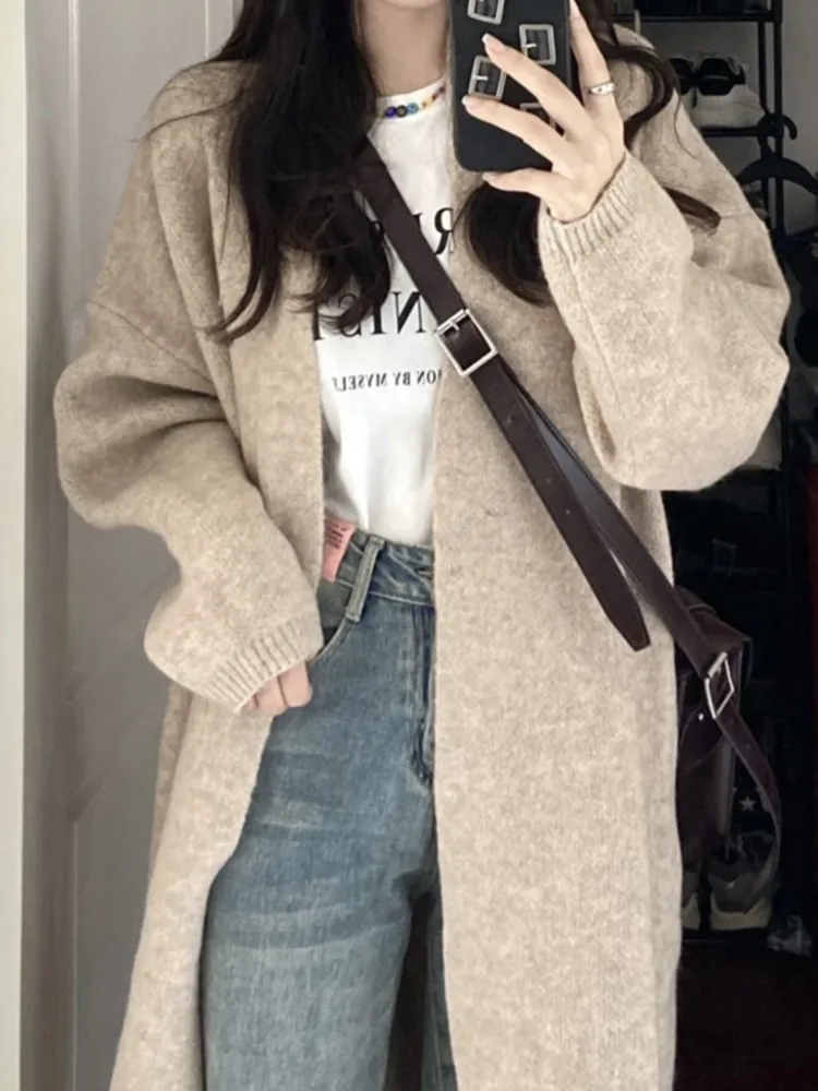 Sweaters Women Knitting Cardigans Casual Autumn Loose Long Sleeve Daily Solid Mujer Clothes Femme Fashion Outerwear Overcoats
Sweaters Women Knitting Cardigans Casual Autumn Loose Long Sleeve Daily Solid Mujer Clothes Femme Fashion Outerwear Overcoats