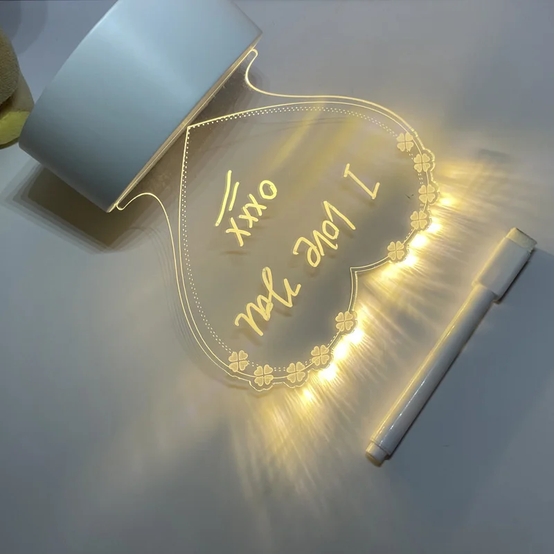 LED Night Light Lamp for Bedroom Note Board Message Board with Pen USB Power Table Lamp Gift for Children Girlfriend Decorative
LED Night Light Lamp for Bedroom Note Board Message Board with Pen USB Power Table Lamp Gift for Children Girlfriend Decorative