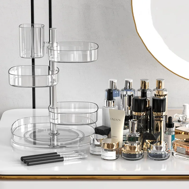 Bathroom Makeup Organizer Shelf Acrylic 360° Rotating Cosmetic Storage Rack Brush Lipstick Skincare Holder Makeup Organizers
Bathroom Makeup Organizer Shelf Acrylic 360° Rotating Cosmetic Storage Rack Brush Lipstick Skincare Holder Makeup Organizers