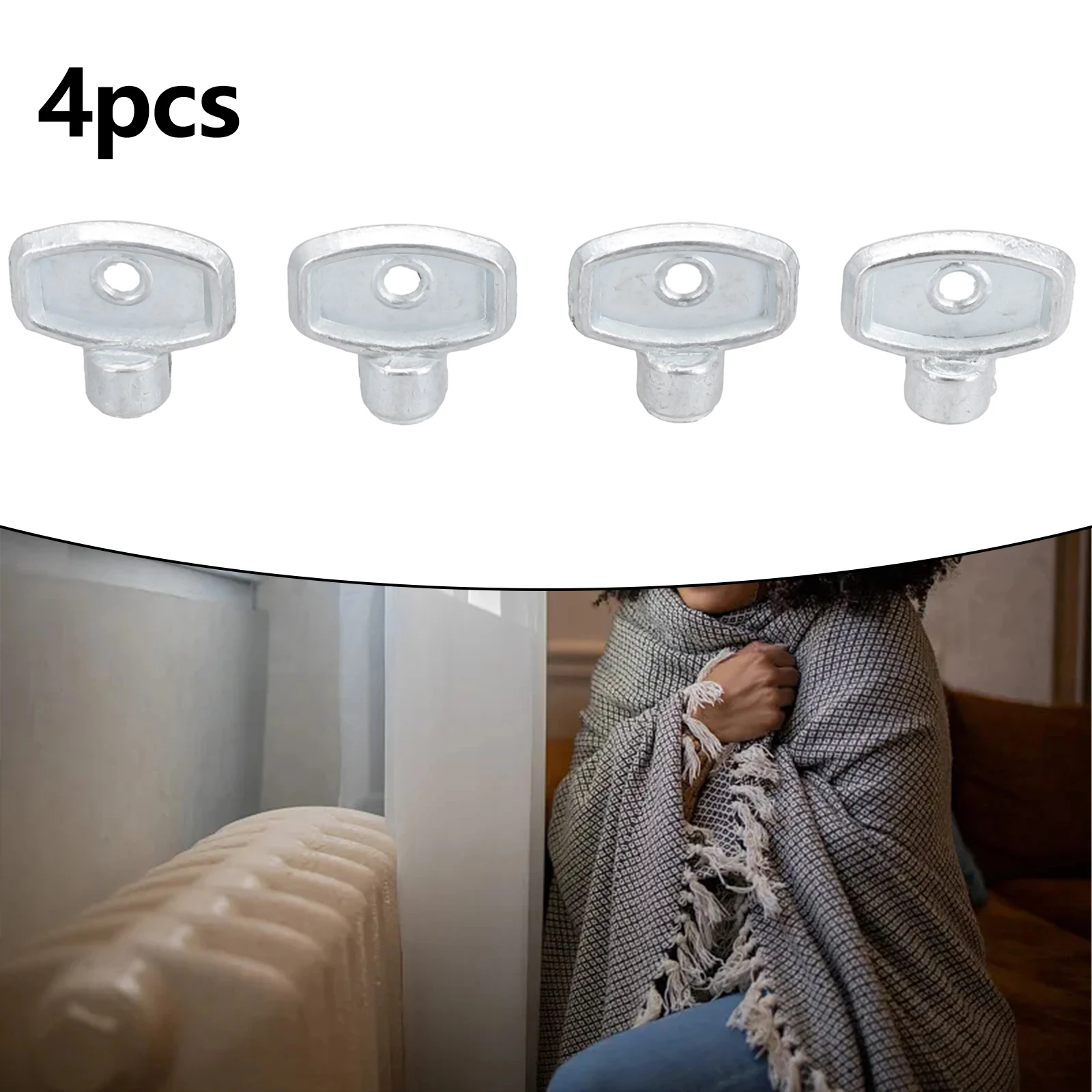 4pcs Radiator Vent Wrench 13965 Universal For Any Heater 23X25X10mm Sliver Radiator Vent Wrench Home Heating Tool-Parts
4pcs Radiator Vent Wrench 13965 Universal For Any Heater 23X25X10mm Sliver Radiator Vent Wrench Home Heating Tool-Parts
