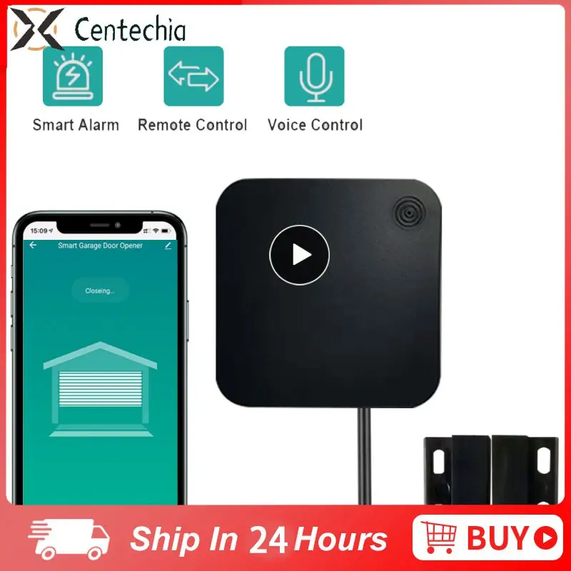 Смарт-Открыватель для гаражных дверей Tuya Smart life, wi-fi переключатель, управление через приложение, контроль аудио, паролем, мониторинг в режиме реального времени, работает с Alexa Siri 
Смарт-Открыватель для гаражных дверей Tuya Smart life, wi-fi переключатель, управление через приложение, контроль аудио, паролем, мониторинг в режиме реального времени, работает с Alexa Siri