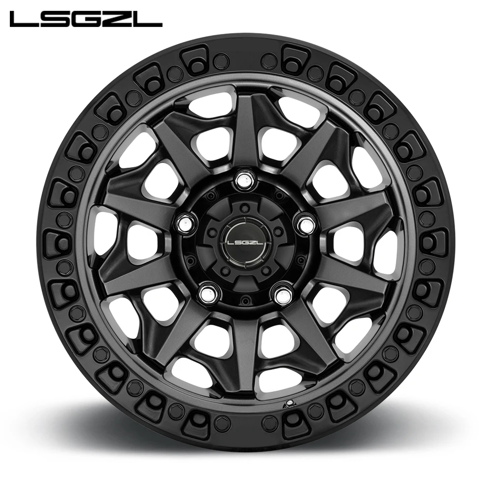 

LSGZL 18-24 inch high quality alloy wheels Matte black personality design alloy wheels Aluminum alloy forged wheels