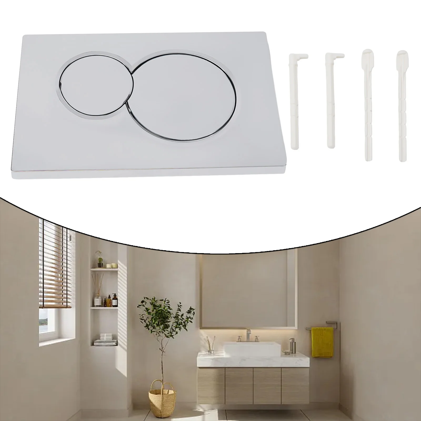1pc For Geberit Sigma01 Chrome Dual-Flush Plate For Cistern 115.770.21.5 Concealed Cisterns Toilet Flush Button
1pc For Geberit Sigma01 Chrome Dual-Flush Plate For Cistern 115.770.21.5 Concealed Cisterns Toilet Flush Button