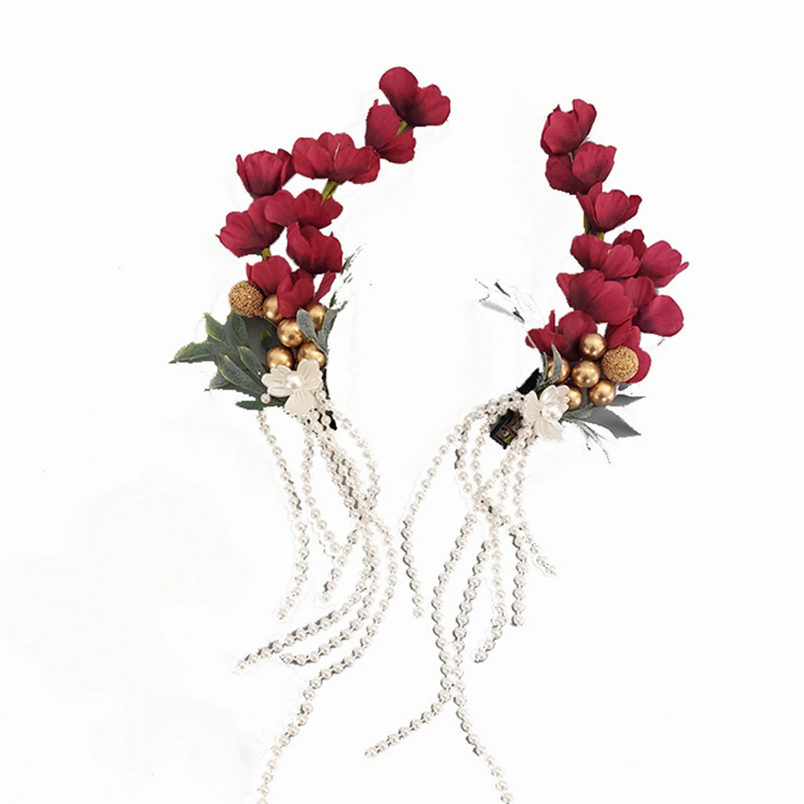 Wine Red Flower Hair Clips Elegant Style Hair Styling Accessories for Princess Party Favors Accessories
Wine Red Flower Hair Clips Elegant Style Hair Styling Accessories for Princess Party Favors Accessories
