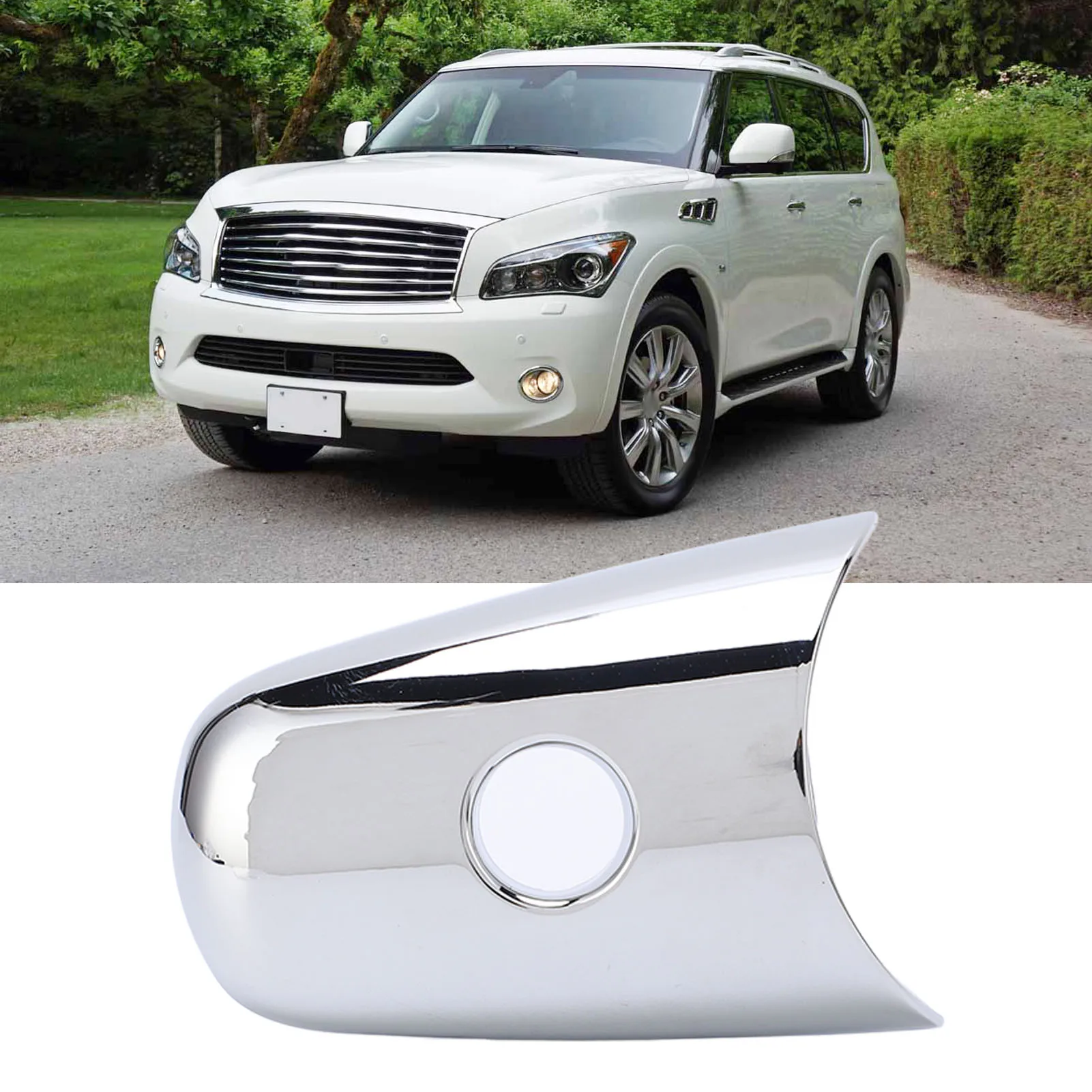 

Exterior Door Handle Cover With Keyhole 80646 1BA0A Replacement For INFINITI FX35 2009‑2012
