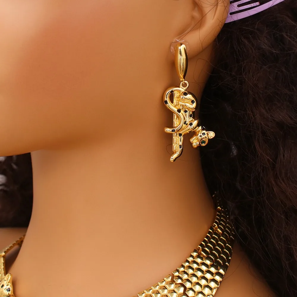 Gold Plated Big Jewelry Set Animal Leopard Choker Necklace Bracelet Earring Ring Set Wedding Party Gift 5 Mallzona Sc7a9f92a45624cd6a5f2375d31d05508Y Gold Plated Big Jewelry Set Animal Leopard Choker Necklace Bracelet Earring Ring Set Wedding Party Gift Mallzona