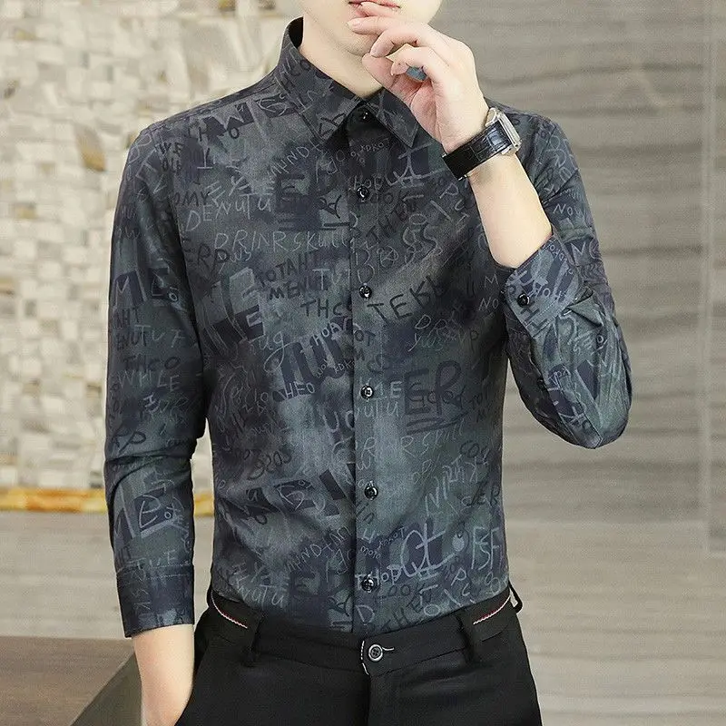 2023 Men's Clothing Temperament Button Printing Man Turn-down Collar Handsome Business Casual Fashion Spring Summer Thin Shirts
2023 Men's Clothing Temperament Button Printing Man Turn-down Collar Handsome Business Casual Fashion Spring Summer Thin Shirts