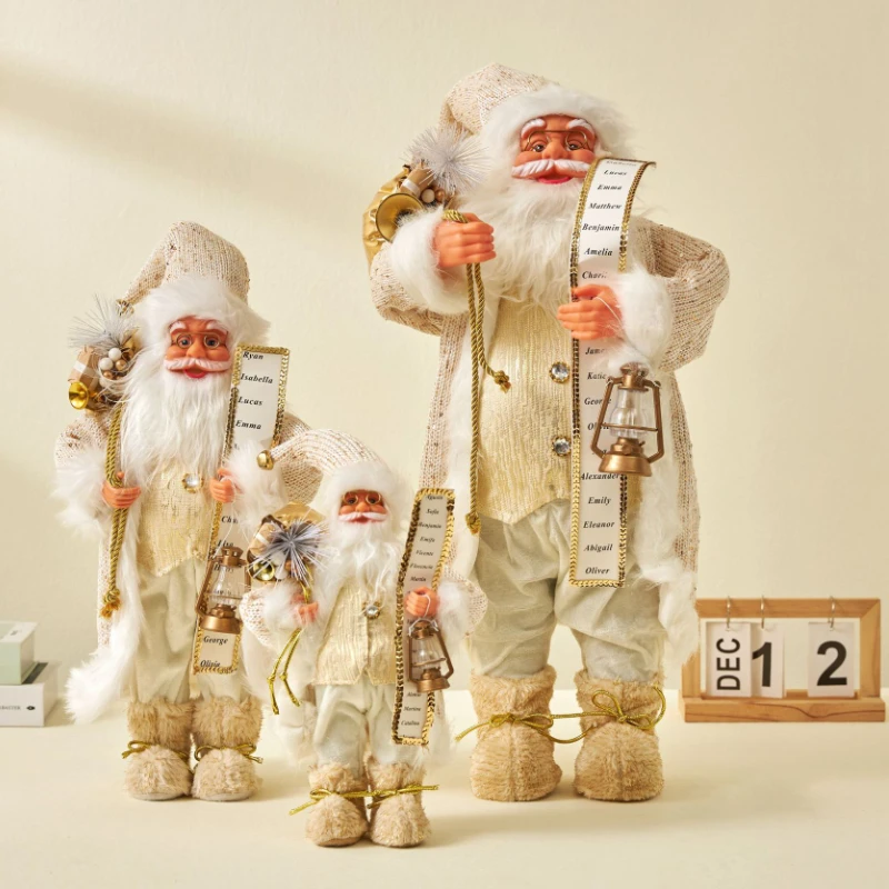 60cm New Product Standing Santa Claus Gold Scarf Fabric Christmas Trees Decorations Party Supplies 2023 Navidad Home Decorations
60cm New Product Standing Santa Claus Gold Scarf Fabric Christmas Trees Decorations Party Supplies 2023 Navidad Home Decorations