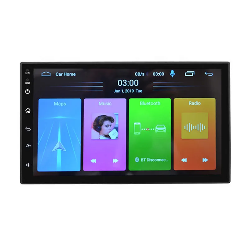 

7 Inch Led Screen Android System Universal Car Dvd Video Gps Navigation Radio Audio Stereo Double Din Car Mp5 Player