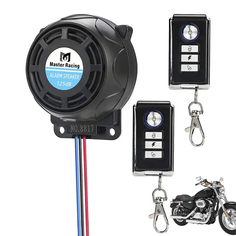 Motorcycle Alarm Anti-theft Protection Electric Bike Alarm Accessories 125dB Vibration Alarm System With 2 Remote For Vehicle
Motorcycle Alarm Anti-theft Protection Electric Bike Alarm Accessories 125dB Vibration Alarm System With 2 Remote For Vehicle
