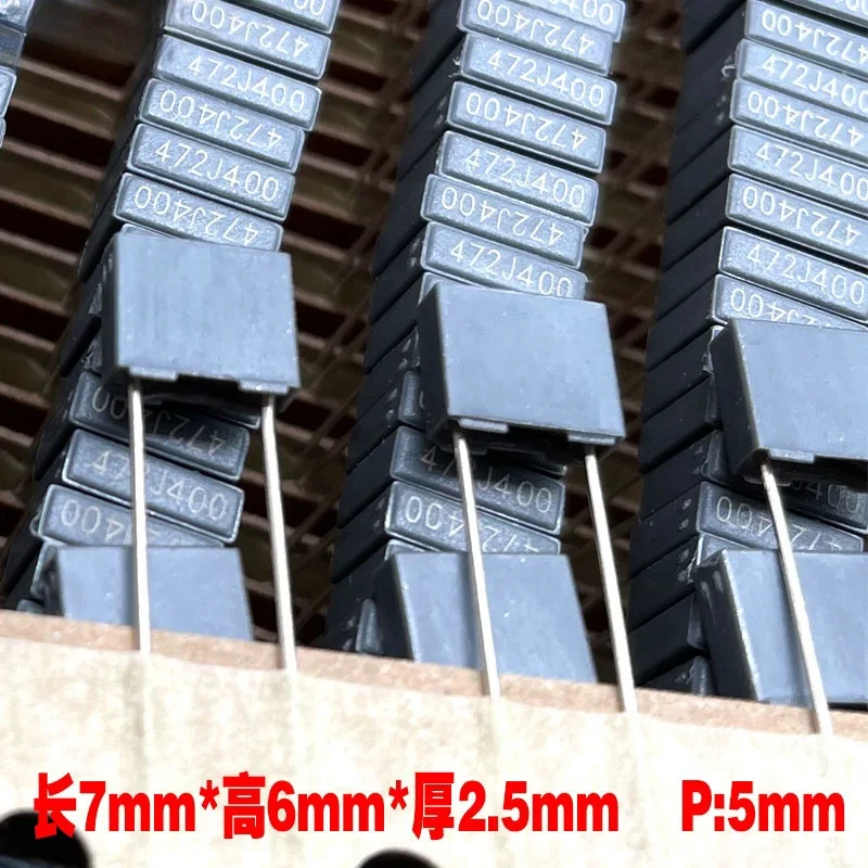 20PCS Xiamen Farah C24 472 4700pf 4.7nf 400v 250v 2G copper foot film capacitor CL23B
20PCS Xiamen Farah C24 472 4700pf 4.7nf 400v 250v 2G copper foot film capacitor CL23B