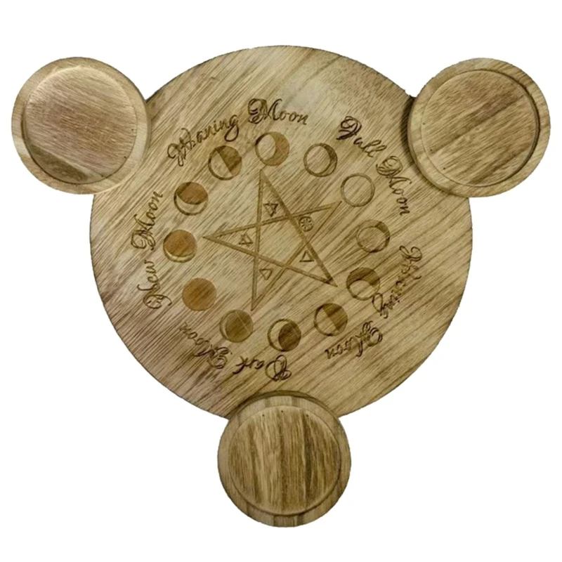 2024 New Astrology Pentagram Candlestick Table Pentacle Altar Plate Candle Holder Wood Divination Ceremony Candlestick Holders
2024 New Astrology Pentagram Candlestick Table Pentacle Altar Plate Candle Holder Wood Divination Ceremony Candlestick Holders