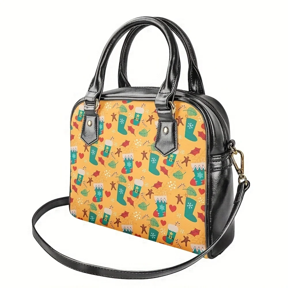 Hot Christmas theme print women's shoulder bag PU cross-body bag large capacity generous bag women's Christmas bag
Hot Christmas theme print women's shoulder bag PU cross-body bag large capacity generous bag women's Christmas bag