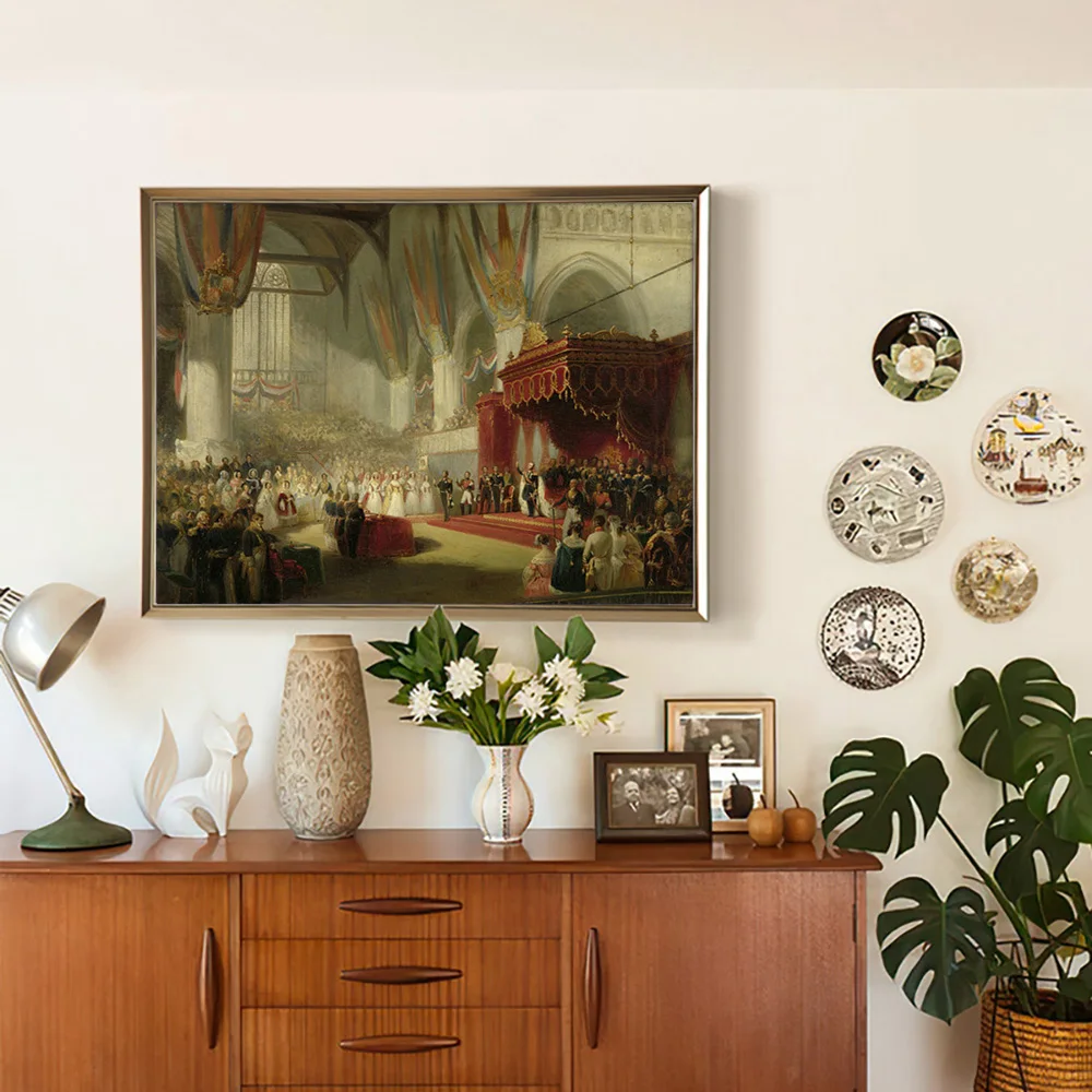 Nicolaas Pieneman Art Print Poster The Inauguration Of King Wilhelm II At The New Church In Amsterdam Wall Decor Canvas Painting
Nicolaas Pieneman Art Print Poster The Inauguration Of King Wilhelm II At The New Church In Amsterdam Wall Decor Canvas Painting