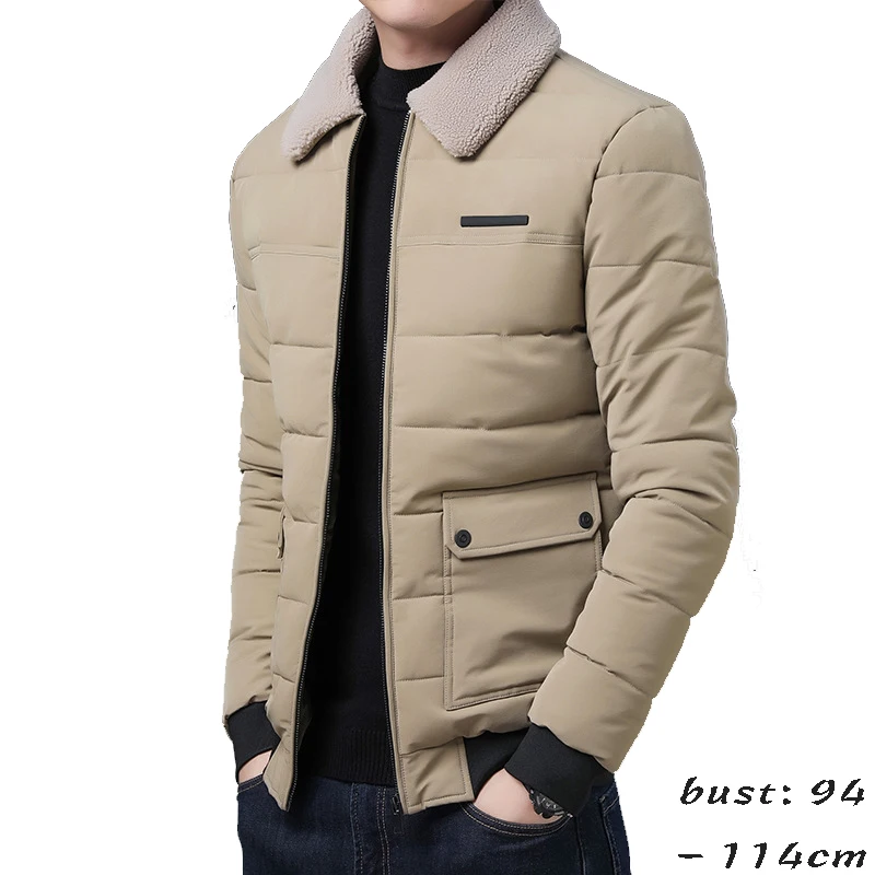 high quality winter jacket and coat for men zipper fur collar quilted padding 2023 causal outerwear clothing - black red khaki
high quality winter jacket and coat for men zipper fur collar quilted padding 2023 causal outerwear clothing - black red khaki