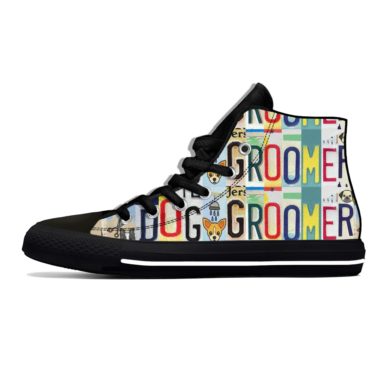 

Беговые кроссовки Dog Groomer для мужчин и женщин, повседневная холщовая обувь для подростков, дышащая легкая обувь с 3D-принтом