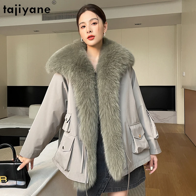 Tajiyane Women's Fur Parkas Winter Jackets for Women 2023 Top Rex Rabbit Fur Liner Fur Coat Luxury Fox Fur Collar Outerwears
Tajiyane Women's Fur Parkas Winter Jackets for Women 2023 Top Rex Rabbit Fur Liner Fur Coat Luxury Fox Fur Collar Outerwears