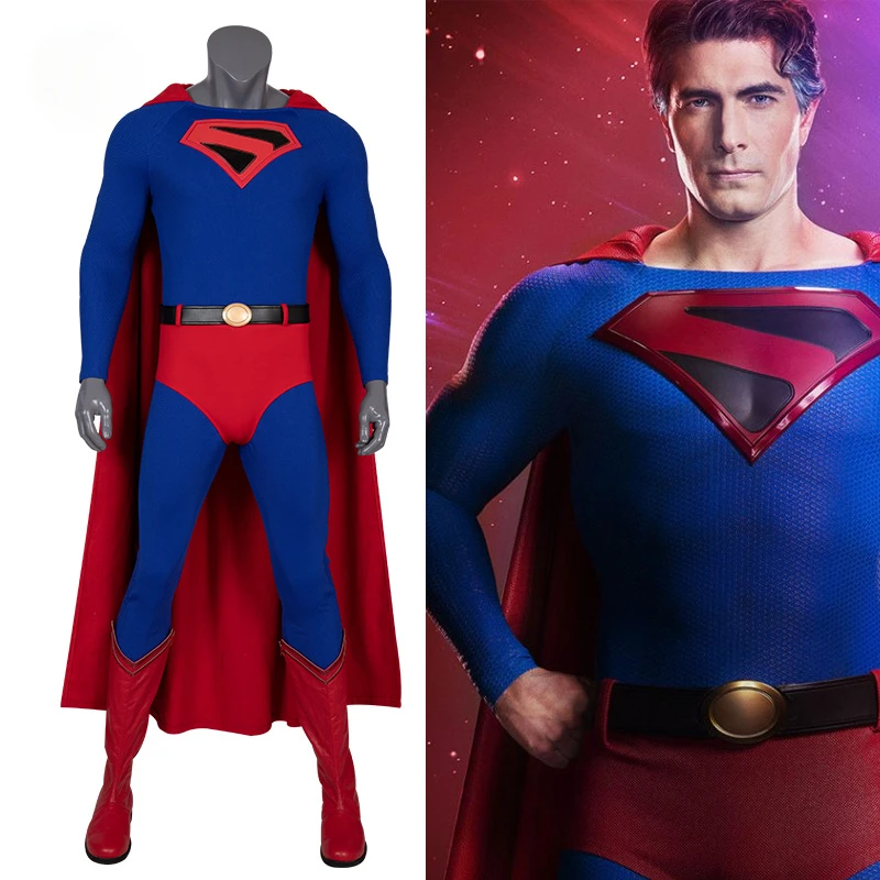 

DC Superman Cosplay Bodysuit Superhero Zentai Costumes Man of Steel Cos Jumpsuit Cloak Adult Outfits Halloween Carnival Party