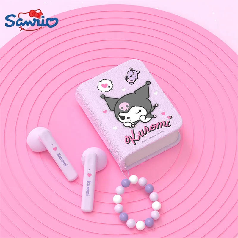 

Bluetooth-наушники Sanrio Candy Kuromi женские, милая портативная беспроводная гарнитура в стиле аниме, спортивные наушники