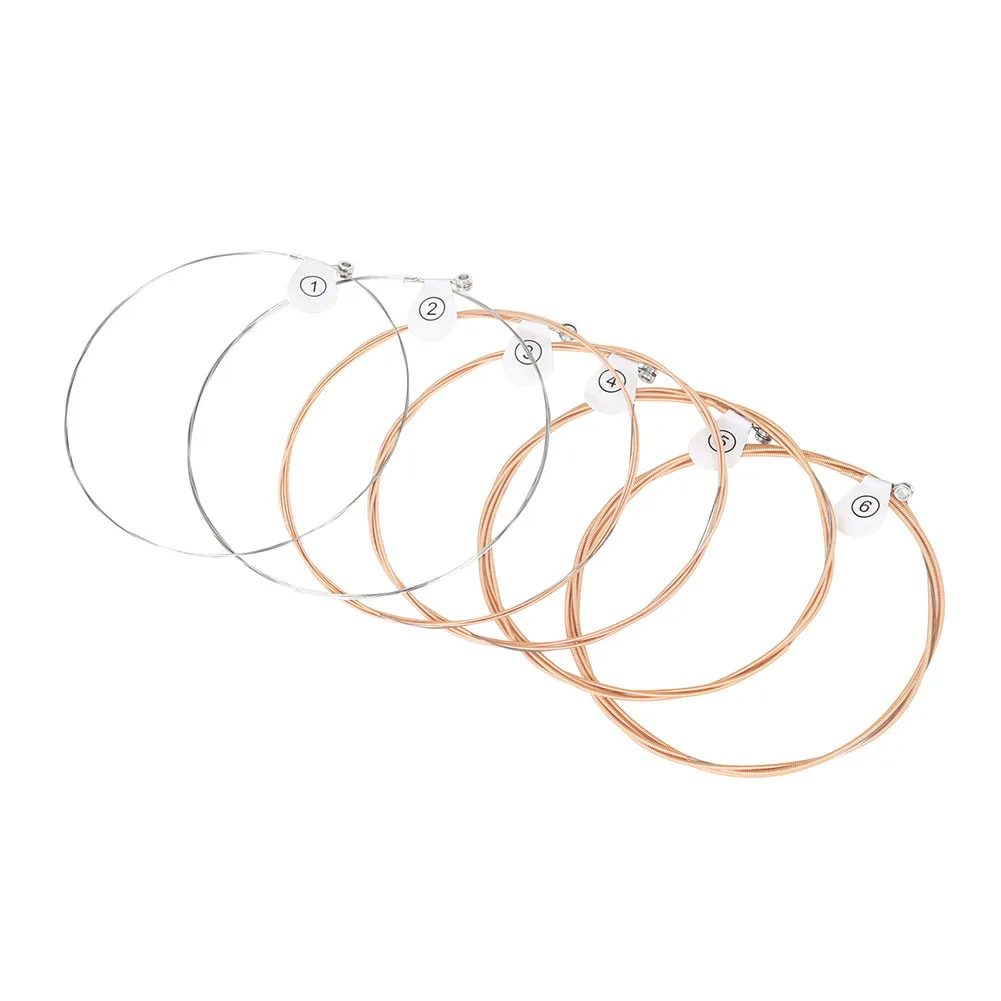 String Folk Guitar Strings Soft 1 Set(6pcs) 14*11*1.1cm Easy To Push Down Reddish Copper Resistant To Breakage
String Folk Guitar Strings Soft 1 Set(6pcs) 14*11*1.1cm Easy To Push Down Reddish Copper Resistant To Breakage