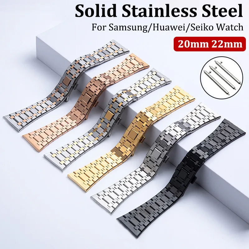 20/22MM Stainless Steel Band For Samsung Galaxy watch5 45mm 46 42mm Class 44/40MM For Huawei GT3 Pro 46mm For Seiko Metal Strap
20/22MM Stainless Steel Band For Samsung Galaxy watch5 45mm 46 42mm Class 44/40MM For Huawei GT3 Pro 46mm For Seiko Metal Strap