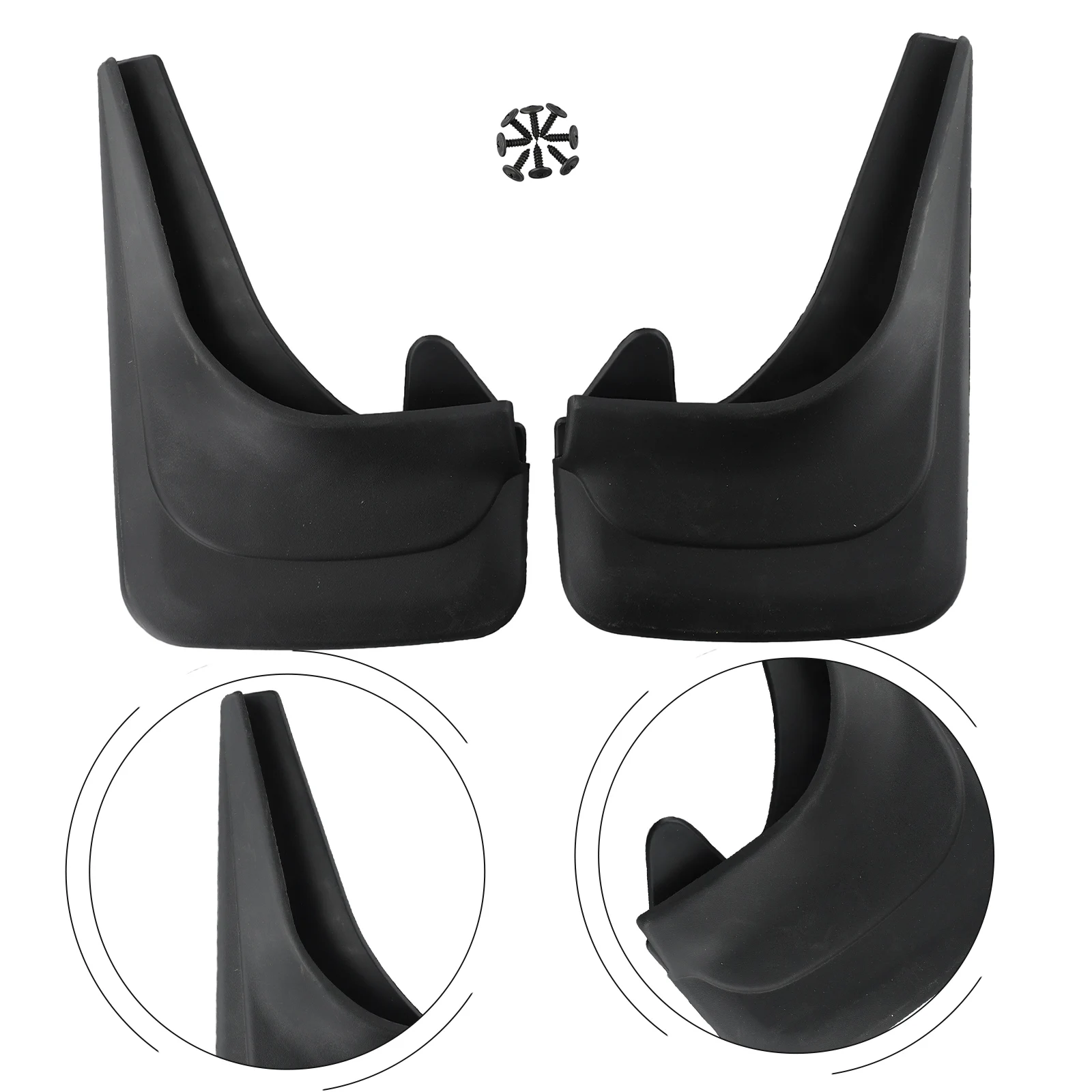 Brand New Durable Practical 2PCS Black Mudguards 1 Pair Accessories Universal Car Convenient Exterior Replacements
Brand New Durable Practical 2PCS Black Mudguards 1 Pair Accessories Universal Car Convenient Exterior Replacements