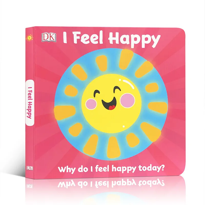 

Milu Original English DK First Emotions: I Feel Happy Toddler Children's Emotional Expression Board Book