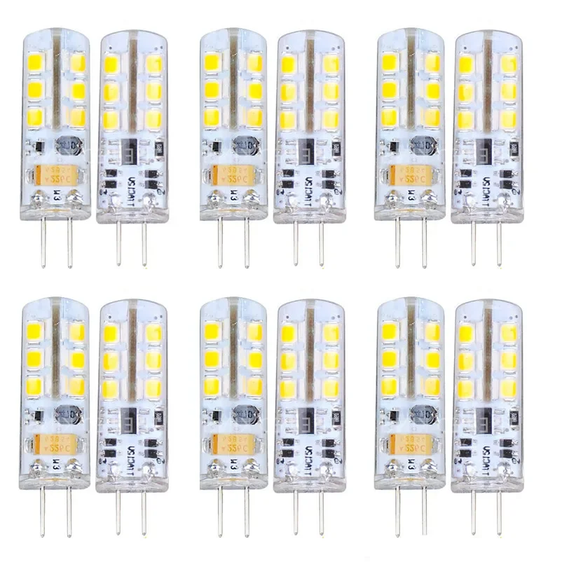 

1- 10pcs/lot LED Bulb 3W 5W 7W G4 LED Lamp AC DC 12V 220V LED Corn Bulb SMD2835 360 Beam Angle Replace Halogen Chandelier Light