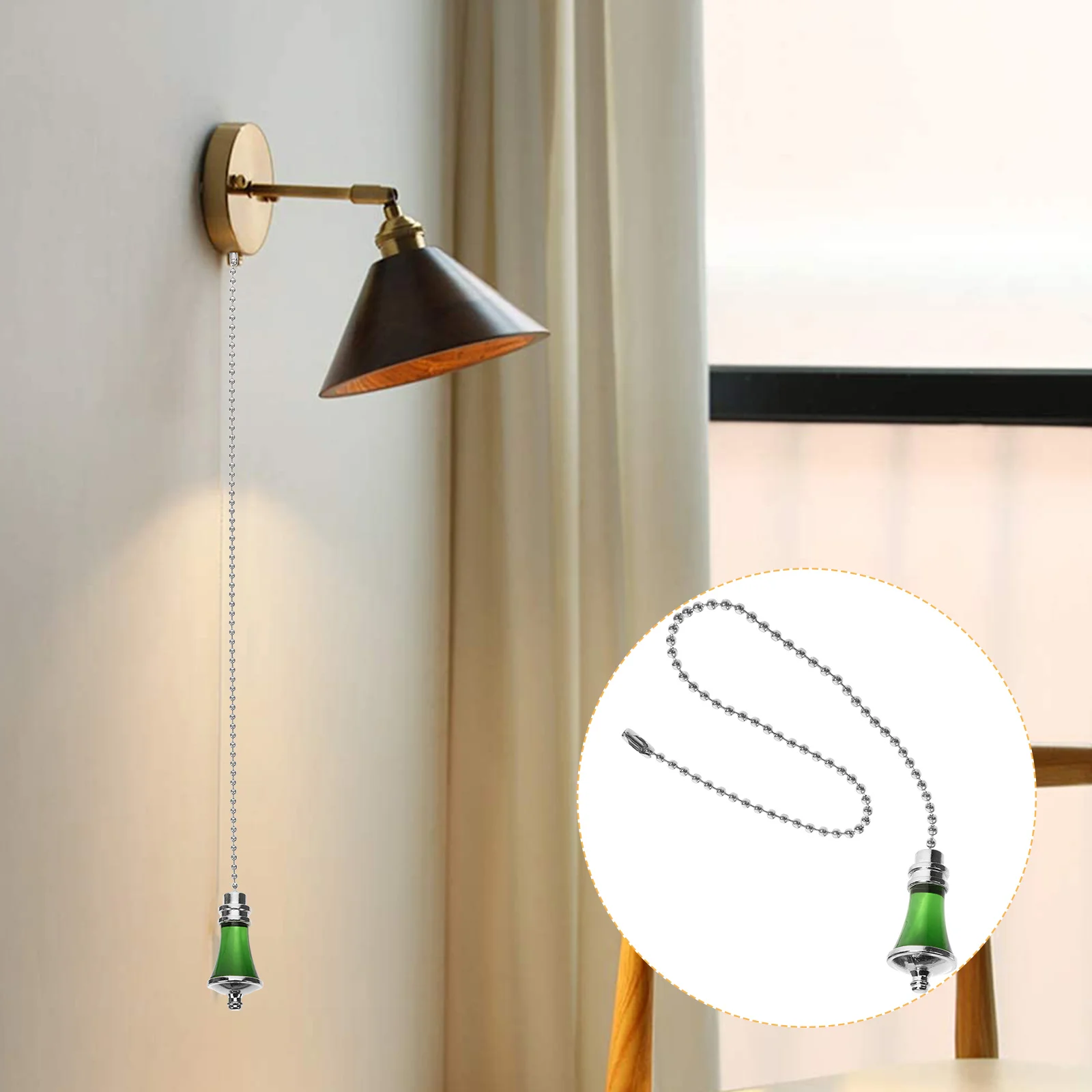 Ceiling Fan Pull Chain Pendant Light Bulb Shaped Wall Light Pull Rope Chain Cord Controller Replacement Parts Extension
Ceiling Fan Pull Chain Pendant Light Bulb Shaped Wall Light Pull Rope Chain Cord Controller Replacement Parts Extension