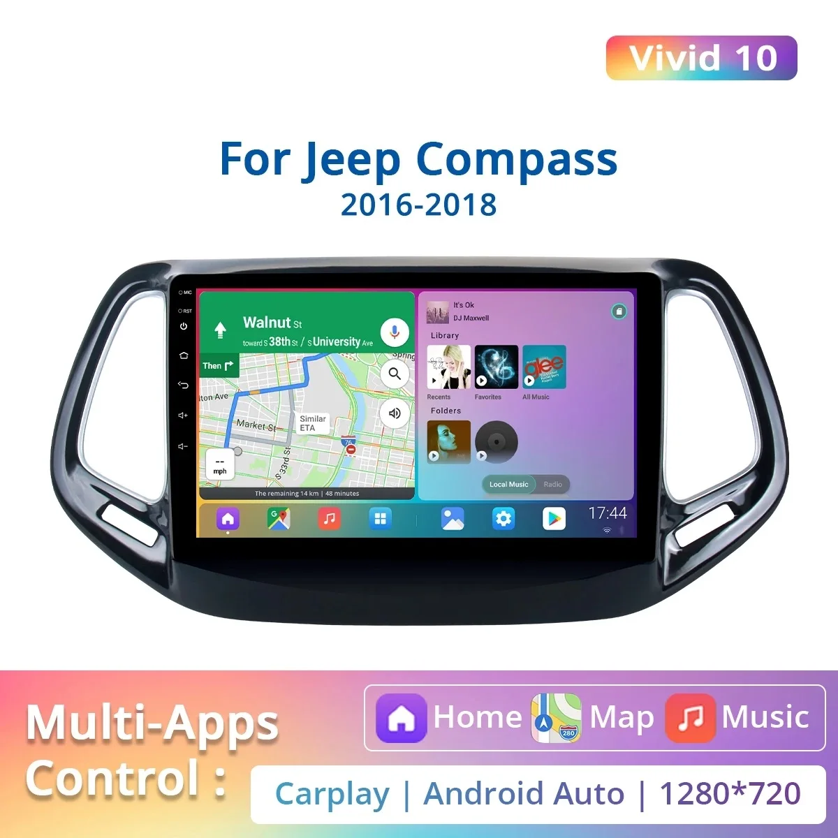 1 din Car Radio for Jeep Compass 2016 2017 2018 Stereo Android 10 GPS Navigation 10.2' IPS Screen Carplay DSP 4G Head Unit
1 din Car Radio for Jeep Compass 2016 2017 2018 Stereo Android 10 GPS Navigation 10.2' IPS Screen Carplay DSP 4G Head Unit