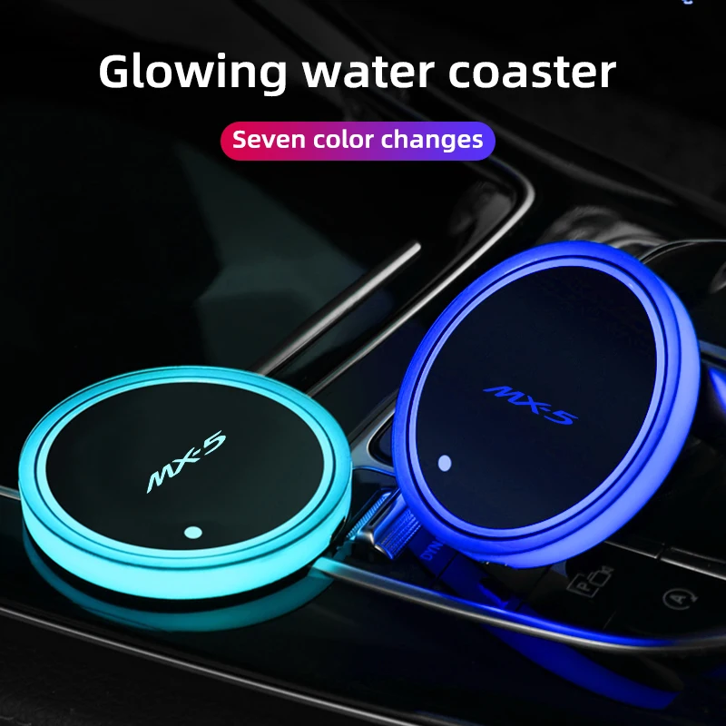 Автомобильный светящийся коврик для водяной чашки для Mazda MX-5, нескользящий коврик, автомобильный красочный модификатор, атмосферный свет, аксессуары для интерьера автомобиля, стиль
Автомобильный светящийся коврик для водяной чашки для Mazda MX-5, нескользящий коврик, автомобильный красочный модификатор, атмосферный свет, аксессуары для интерьера автомобиля, стиль