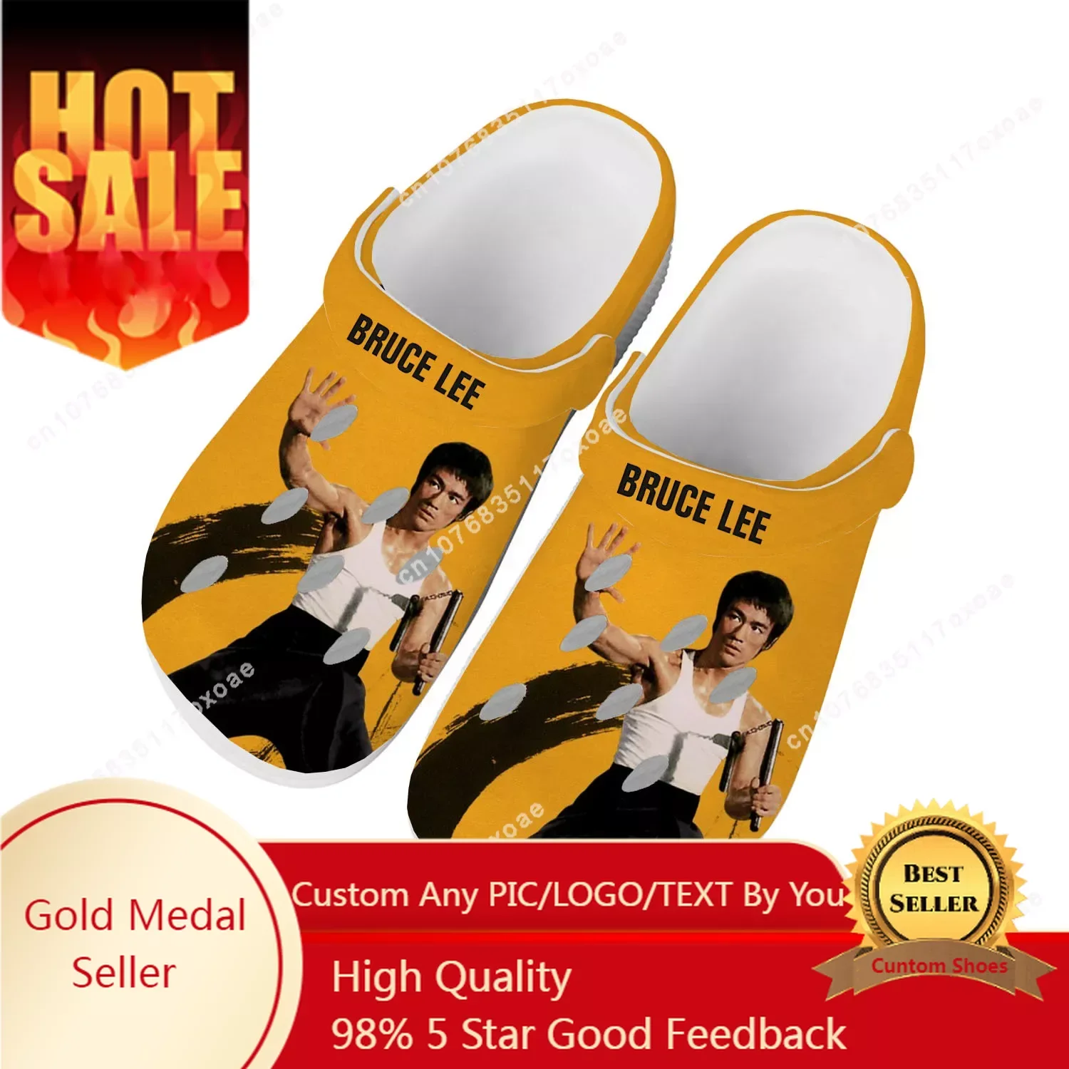Kung Fu Legend Bruce Lee Dragon Home Clog Mens Women Youth Boy Girl Sandals Shoes Garden Custom Made Shoe Beach Hole Slippers
Kung Fu Legend Bruce Lee Dragon Home Clog Mens Women Youth Boy Girl Sandals Shoes Garden Custom Made Shoe Beach Hole Slippers