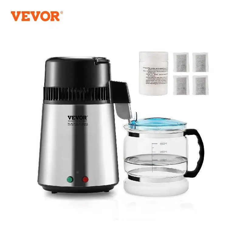 VEVOR бытовой дистиллятор для воды 4L фильтр очистителя чистой воды для домашней столешницы 750 Вт, машина для изготовления воды из нержавеющей стали
VEVOR бытовой дистиллятор для воды 4L фильтр очистителя чистой воды для домашней столешницы 750 Вт, машина для изготовления воды из нержавеющей стали