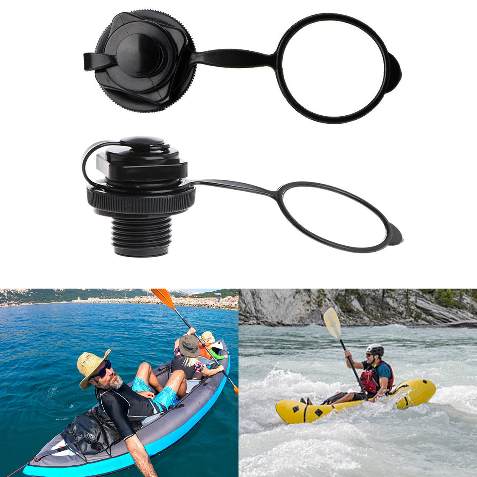 Inflatable Boat Air Valve Cap Inflation Kayak Part Replacement Screw Spiral 2Pcs Accessories Air Plugs Durable
Inflatable Boat Air Valve Cap Inflation Kayak Part Replacement Screw Spiral 2Pcs Accessories Air Plugs Durable