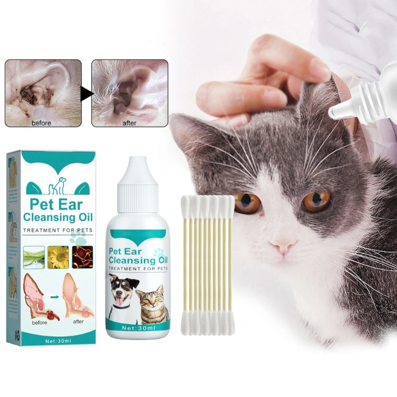 Safe Ear Cleansing Oil for Pet Puppy Ear Soothing EarWax Remove Ear Clean Drop for Dogs Cat Efficient Ear Care Product
Safe Ear Cleansing Oil for Pet Puppy Ear Soothing EarWax Remove Ear Clean Drop for Dogs Cat Efficient Ear Care Product