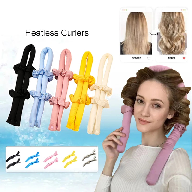 Heatless Hair Curler Rod Headband With Clips 6Pcs No Heat Curls Ribbon With Hair Clips Scrunchie Spray Bottle Magic Hair Rollers
Heatless Hair Curler Rod Headband With Clips 6Pcs No Heat Curls Ribbon With Hair Clips Scrunchie Spray Bottle Magic Hair Rollers