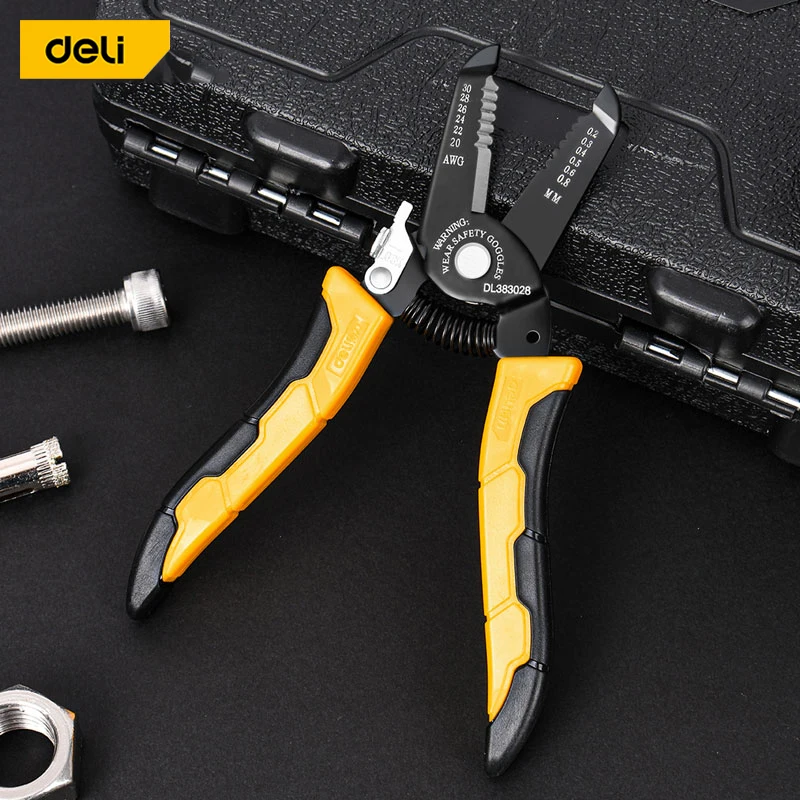 Deli Network Cable Pliers Wire Stripper Multifunctional Household Network Cable Wire Stripper Electrician Professional Hand Tool
Deli Network Cable Pliers Wire Stripper Multifunctional Household Network Cable Wire Stripper Electrician Professional Hand Tool