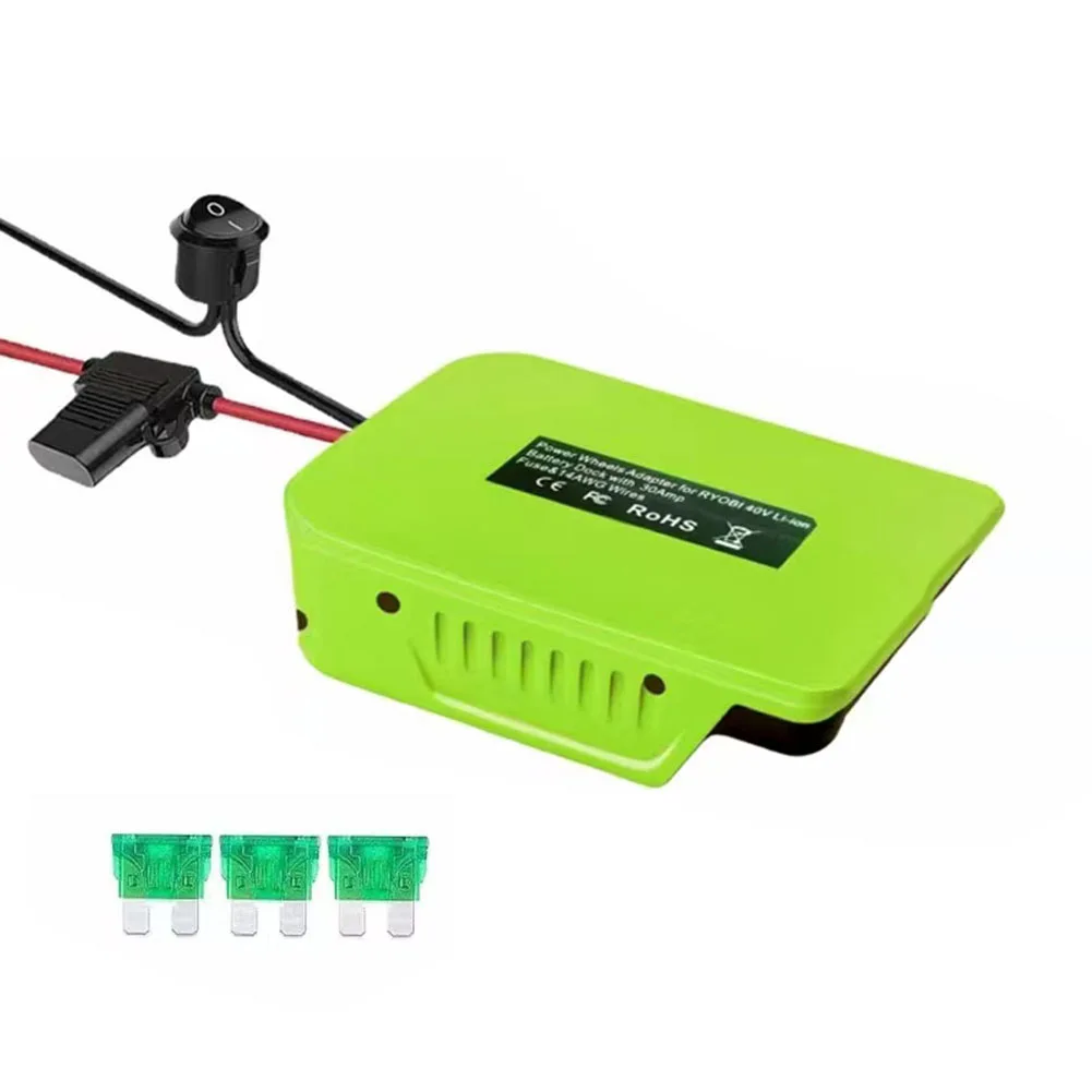 Соединитель питания аккумулятора 14 AWG для серии Ryobi 40 в, адаптер питания для литий-ионной батареи, преобразователь с предохранителем и переключателем
Соединитель питания аккумулятора 14 AWG для серии Ryobi 40 в, адаптер питания для литий-ионной батареи, преобразователь с предохранителем и переключателем