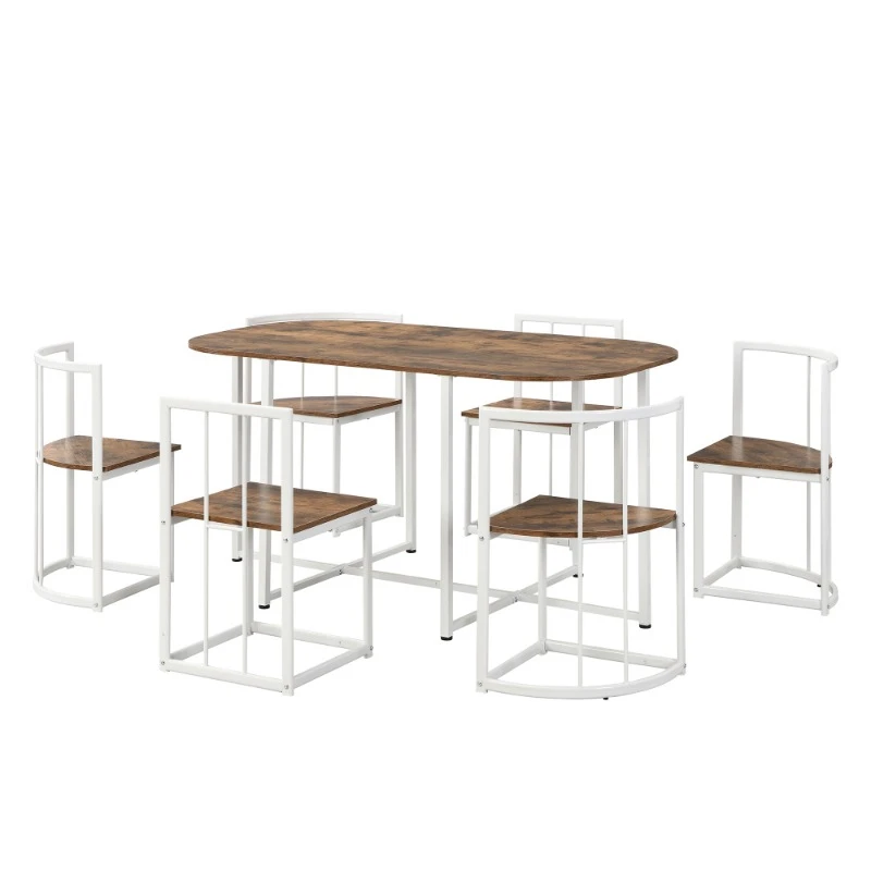 7 Piece Nordic Dining Table Set 55 Inch Faux Marble Luxury Kitchen Dining Room Sets Elegant Dining Table Set Home Furniture
7 Piece Nordic Dining Table Set 55 Inch Faux Marble Luxury Kitchen Dining Room Sets Elegant Dining Table Set Home Furniture