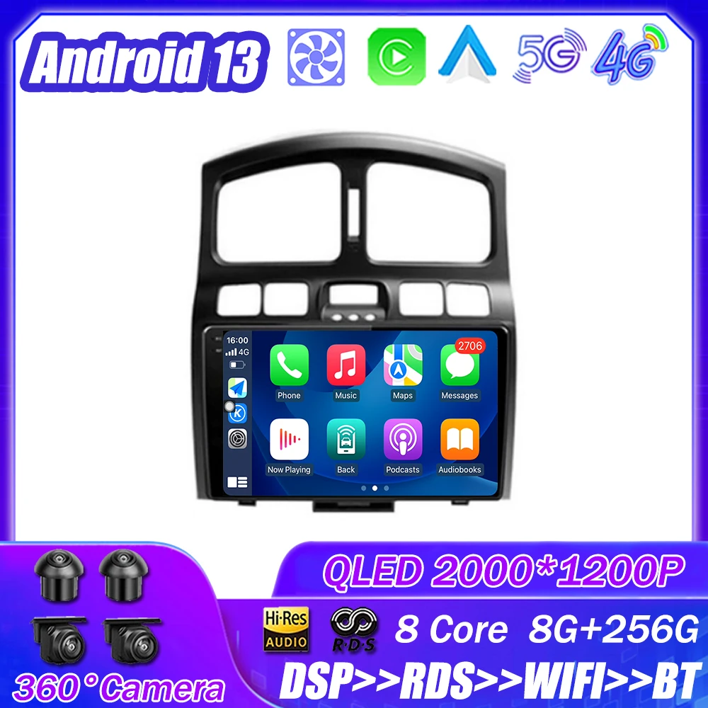 Автомагнитола на Android 13 для Hyundai Santa Fe SM 2000-2012, мультимедийный проигрыватель, навигация, стерео, GPS, автоголовное устройство No 2Din 4G DPS
Автомагнитола на Android 13 для Hyundai Santa Fe SM 2000-2012, мультимедийный проигрыватель, навигация, стерео, GPS, автоголовное устройство No 2Din 4G DPS
