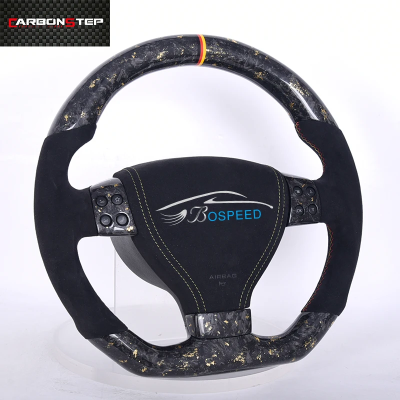 

Suede Forged Carbon Fiber LED Steering Wheel For Volkswagen VW Golf Golf 7 5 6 8 R GTI MK7 MK5 MK6 MK2 Passat B6 GTD Scirocco