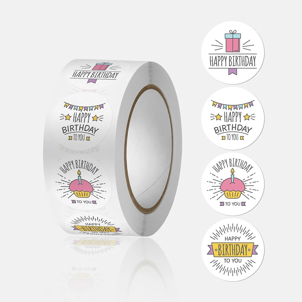 100-500pcs Round Happy birthday Labels Kraft Paper Sticker Candy Bag Flower Gift Box Cake Boxes and Packaging Wedding Stickers 
100-500pcs Round Happy birthday Labels Kraft Paper Sticker Candy Bag Flower Gift Box Cake Boxes and Packaging Wedding Stickers