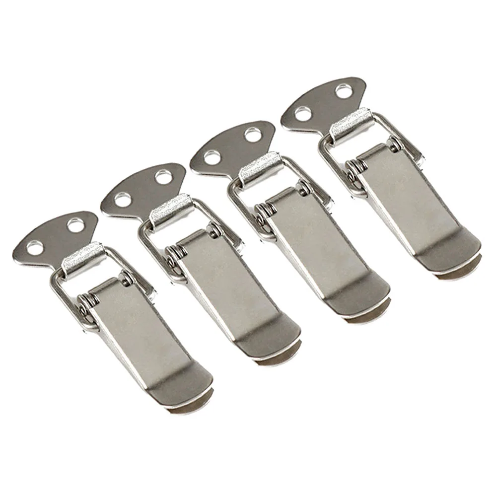 4pc Toggle Hasp Latch Stainless Steel Buckle Padlock Lock Spring Duckbill Box Luggage Lock Buckle Wood Box Metal Anti-theft Lock
4pc Toggle Hasp Latch Stainless Steel Buckle Padlock Lock Spring Duckbill Box Luggage Lock Buckle Wood Box Metal Anti-theft Lock