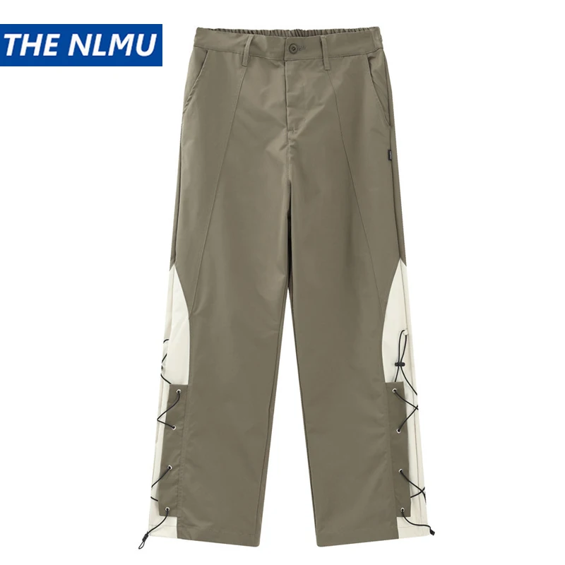 Straight Cargo Pants with Patchwork Drawstring Design Loose Casual Trousers Luxury Designer Streetwear Techwear Pants
Straight Cargo Pants with Patchwork Drawstring Design Loose Casual Trousers Luxury Designer Streetwear Techwear Pants