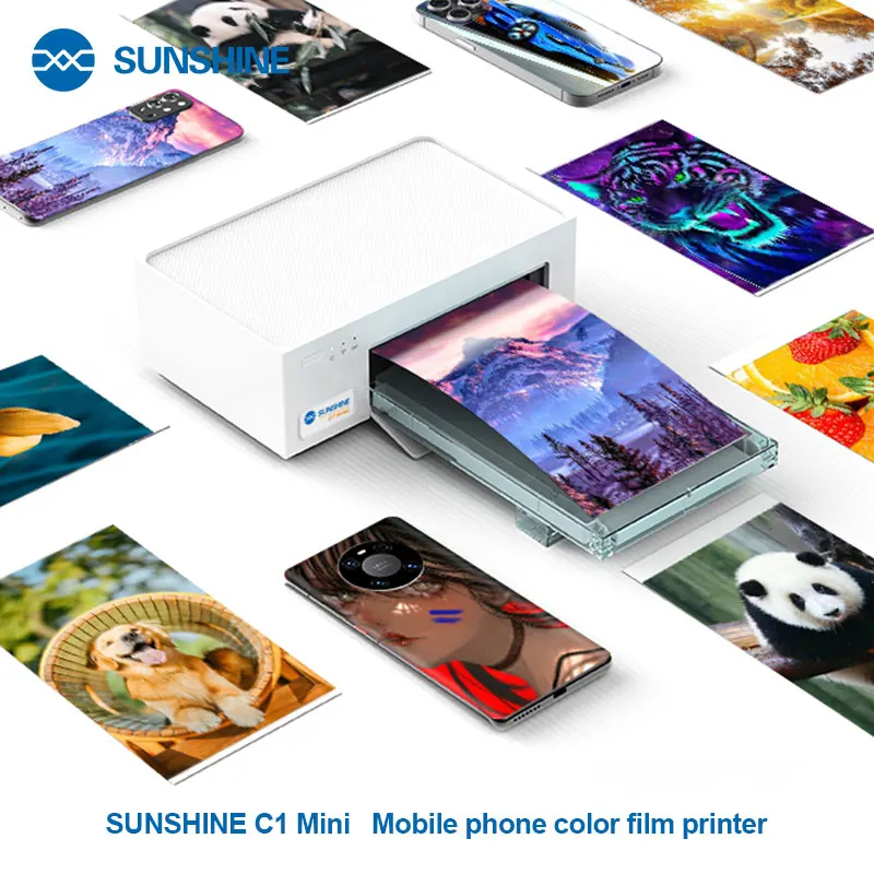 Мини-принтер SUNSHINE C1 для защиты пленки, цветное подключение Wi-Fi для телефона, разные пленки для телефона до 7,5 дюймов
Мини-принтер SUNSHINE C1 для защиты пленки, цветное подключение Wi-Fi для телефона, разные пленки для телефона до 7,5 дюймов