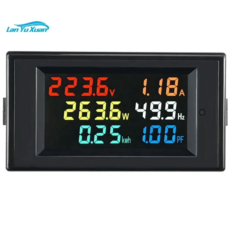 D69-2058 6 in 1 multiple colour LED Multi-Function Digital display voltage current power frequency KWH PH meter
D69-2058 6 in 1 multiple colour LED Multi-Function Digital display voltage current power frequency KWH PH meter