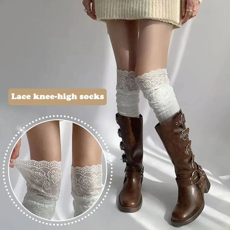 Korean Solid Color Sexy Lace High Stockings Women Girls Thigh High Over The Knee Stockings Lolita Ladies Girls Warm Boot Socks
Korean Solid Color Sexy Lace High Stockings Women Girls Thigh High Over The Knee Stockings Lolita Ladies Girls Warm Boot Socks